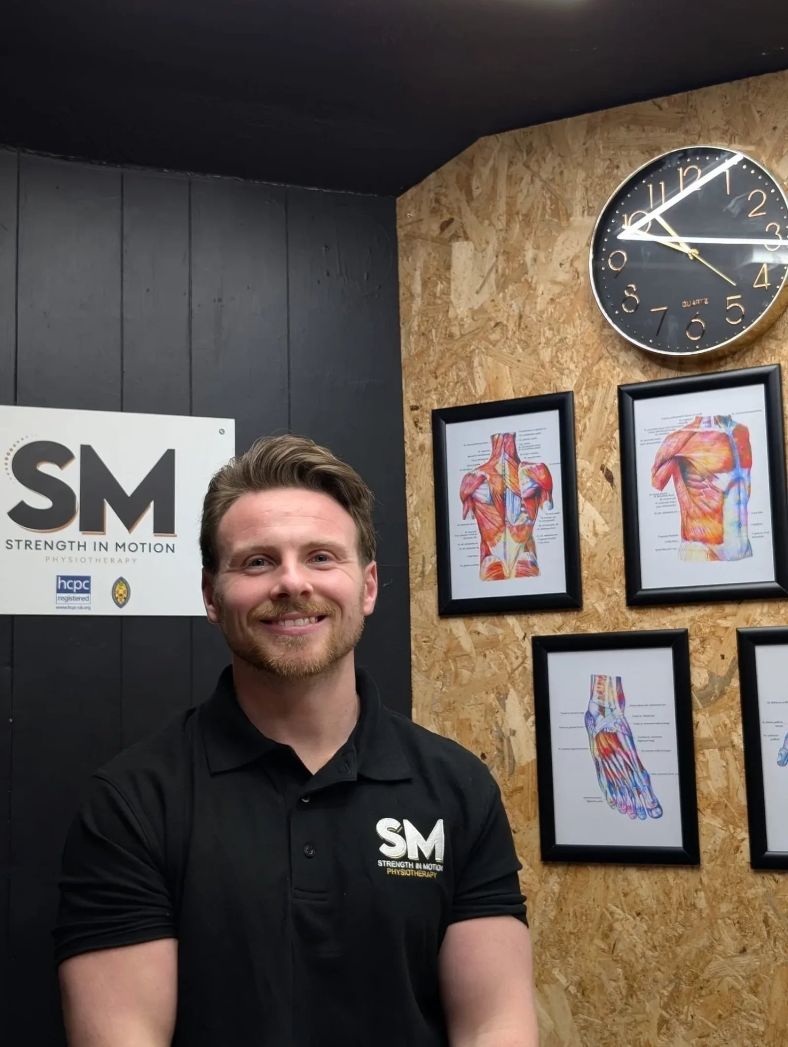 Sean Maloney in the Strength in Motion physiotherapy room